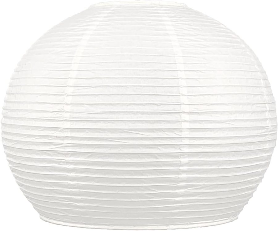 Hemispherical Lamp Shade (14 Inch) White Folding Paper Lamp Shade Chinese Lantern - Image 2