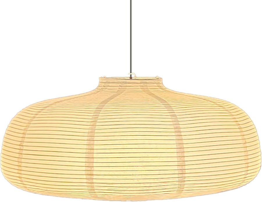 (22.05Inch) Large Paper Lantern, White Pumpkin Paper Lamp Shade, Handmade Folding Hanging Paper Lamp Shade, Suitable for Indoor Ceiling Light Decor (22.05)