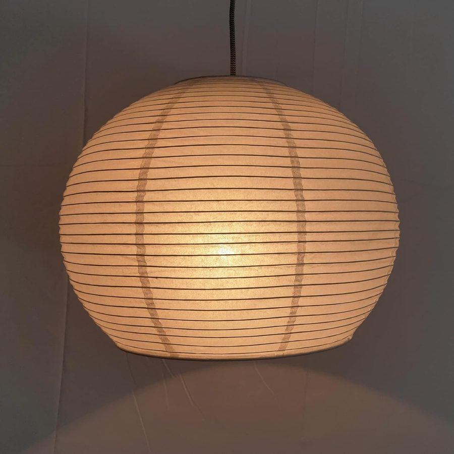 Hemispherical Lamp Shade (14 Inch) White Folding Paper Lamp Shade Chinese Lantern