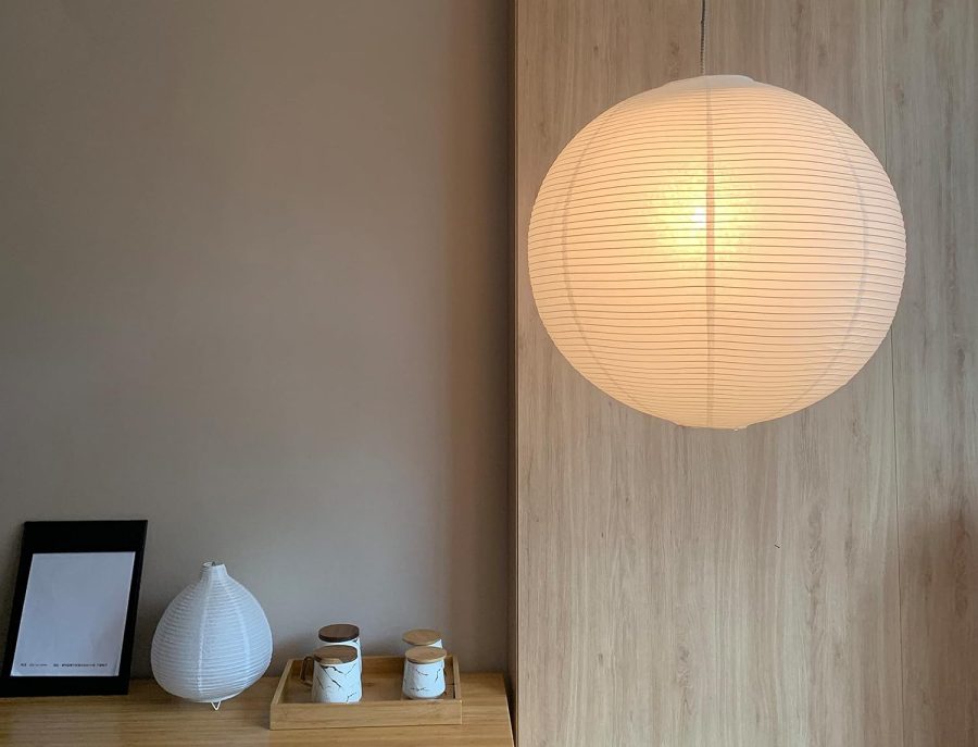 23inch White Round Paper Lamp shade,Chinese Lanterns,Pendent Paper Lantern,Interior Decoration - Image 2