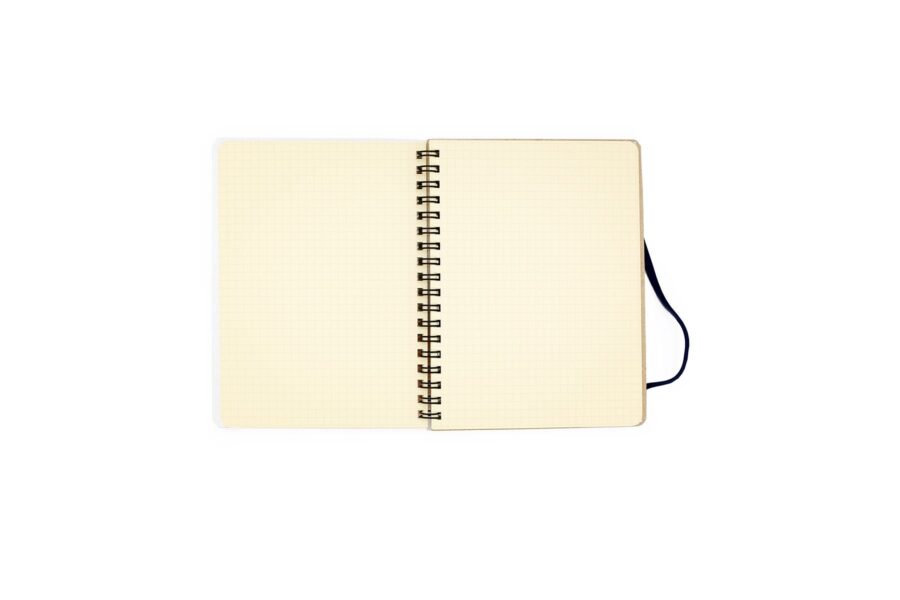 spiral notebook dark blue