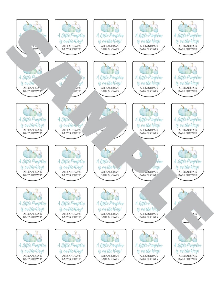 Baby Shower Sanitizer Favor Labels Set of 30 - Image 2