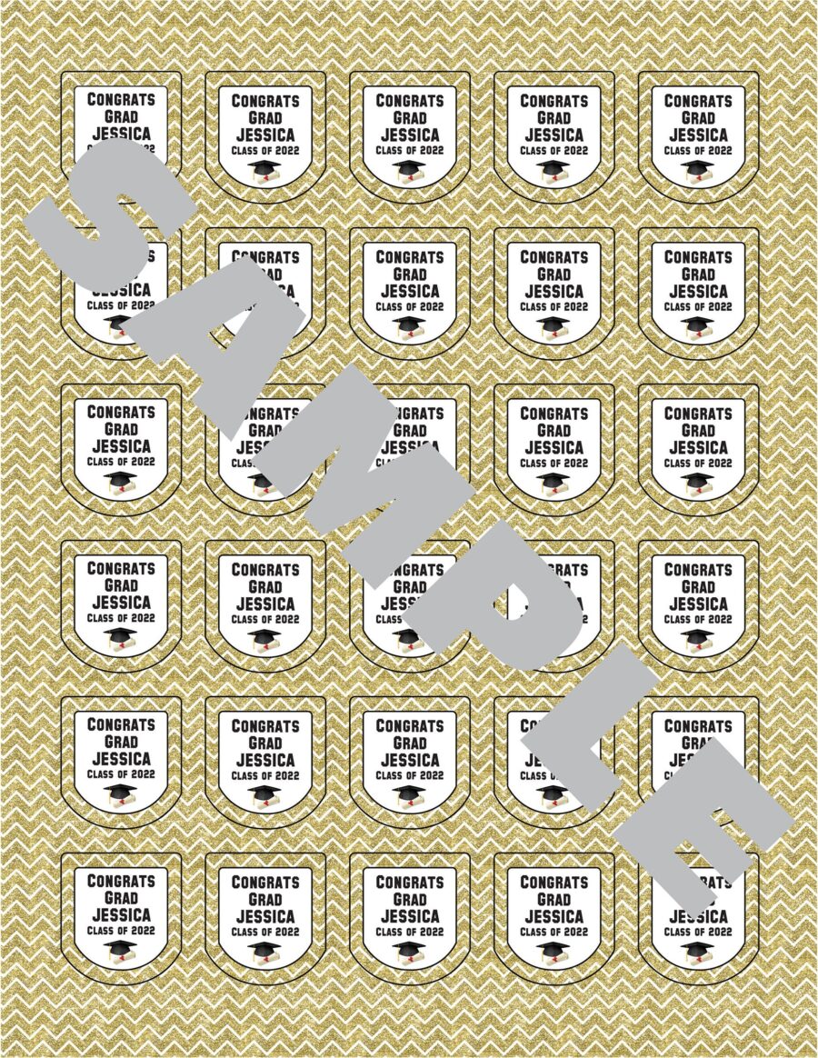 graduation hygiene labels set of 30 - Image 2